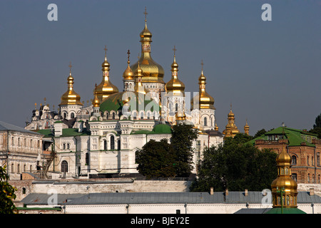 Kiev-Pechersk Lavra Fratry church named after the Venerable Fathers Anthony and Theodosius 19th century Cathedral Stock Photo