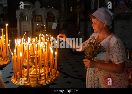 Kiev-Pechersk Lavra,Fratry church named after the Venerable Fathers Anthony and Theodosius,19th century,Kiev,Ukraine Stock Photo