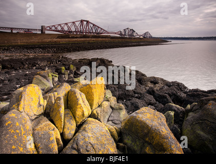 Forth Rail Bridge, North Queensferry, Inverkeithing, Fife, Scotland Stock Photo