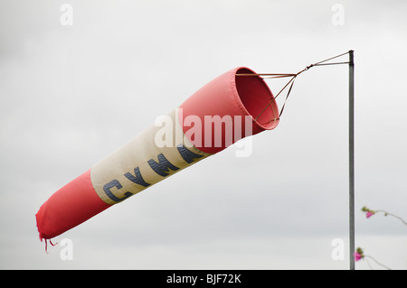 Close up of a Windsock at Old Buckenham airfield, Norfolk, UK Stock Photo