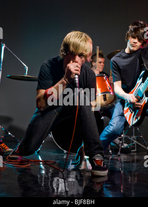teenage rock band Stock Photo