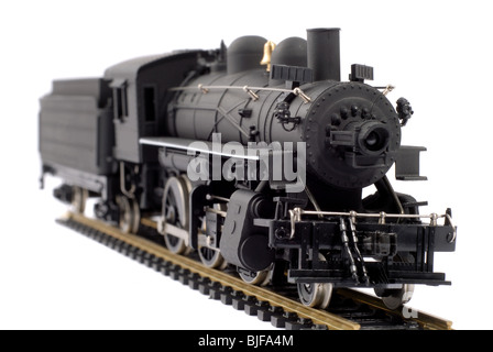 Scale Model Of An Old Steam Train Stock Photo