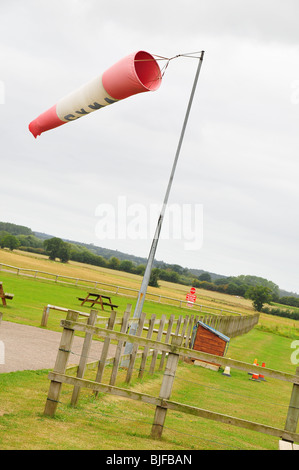 A Windsock at Old Buckenham airfield, Norfolk, UK Stock Photo