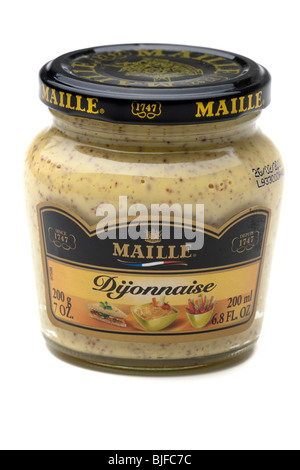 200ml Jar of Maille Dijonnaise mustard Stock Photo