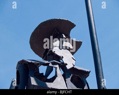 Don Quixote (Don Quijote) sculpture at El Toboso (La Mancha, Ciudad Real, Spain) Stock Photo