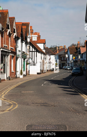 View up Wargrave High Street in Berkshire, Uk Stock Photo