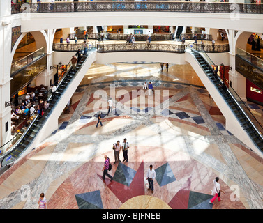 Interior of the Emirates Mall, one of the largest shopping malls in the world, in Dubai, United Arab Emirates, UAE Stock Photo