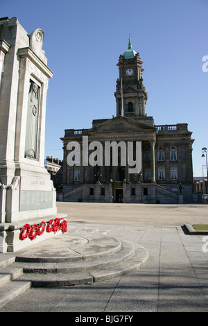 Town of Birkenhead, England. The former Birkenhead Town Hall at Hamilton Square is now home to the Wirral Museum. Stock Photo