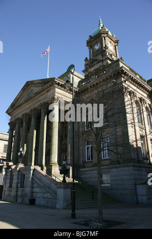 Town of Birkenhead, England. The former Birkenhead Town Hall at Hamilton Square is now home to the Wirral Museum. Stock Photo