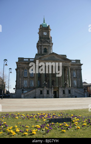 Town of Birkenhead, England. The former Birkenhead Town Hall at Hamilton Square is now home to the Wirral Museum. Stock Photo