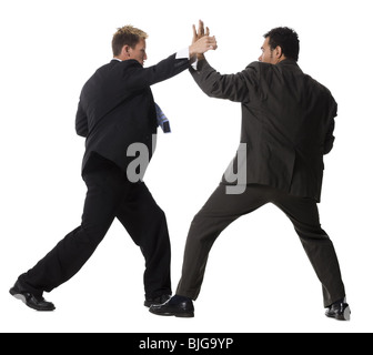 two businessmen fighting Stock Photo - Alamy