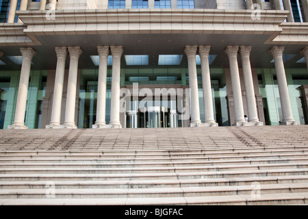 Guanghua Twin Towers, Fudan University, Shanghai, China Stock Photo