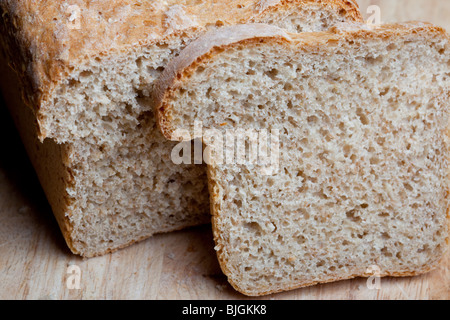 Closeup image of sliced home made bread Stock Photo