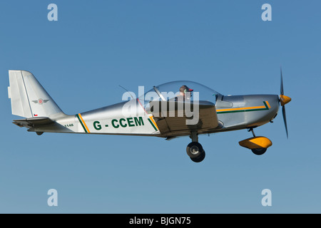 Aerotechnik EV-97 Eurostar registered G-CCEM, at Breighton Stock Photo