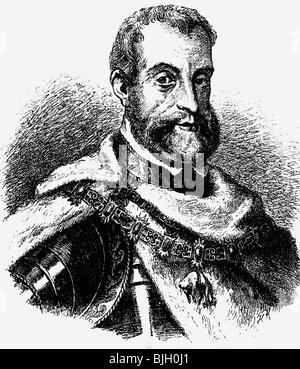 Charles V, 24.2.1500 - 21.9.1558, Holy Roman Emperor 26.10.1530 - 12.9.1556, portrait, wood engraving, 19th century, ,