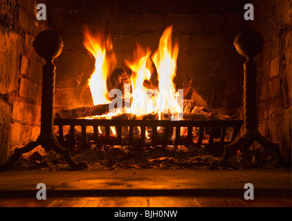 Fireplace Stock Photo