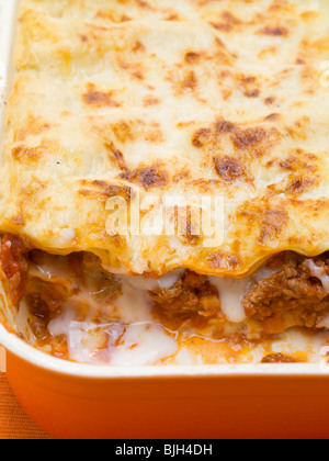 Lasagne alla bolognese (Lasagne with bolognese sauce, Italy) - Stock Photo