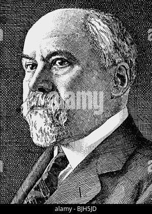 Poincare, Raymond, 20.8.1860 - 15.10.1934, French politician, President of France 1913 - 1920, portrait, wood engraving after drawing by G. Paulin, 1st jalf 20th century, , Stock Photo