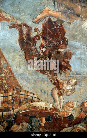 Detail from 14thC The Triumph of Death by Bonamico di Martino da Firenze (Buffalmacco) in the Camposanto, Pisa, Tuscany, Italy Stock Photo