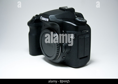 canon digital camera dslr slr advance 40d eos Japanese black product isolated Stock Photo