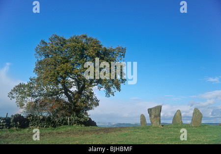 Nine Ladies stone circle, Stanton Moor, Derbyshire Stock Photo