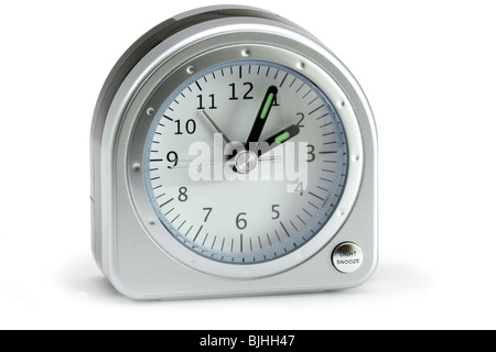 Small battery operated alarm clock Stock Photo