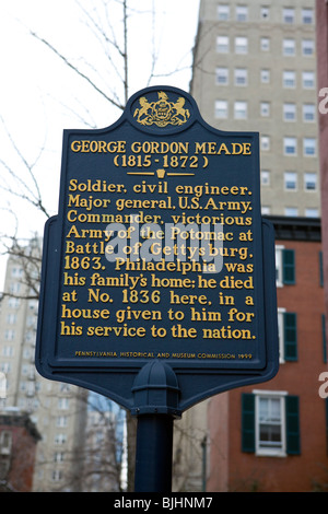 George Gordon Meade (1815-1872) Soldier, civil engineer. Major General, U.S. Army. Commander Stock Photo