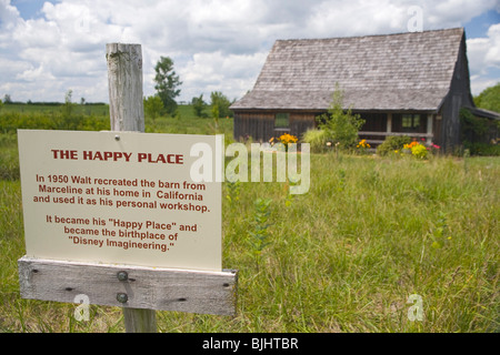 Walt Disney Barn 'Happy Place' Stock Photo