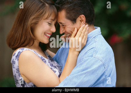 Couple embracing Stock Photo