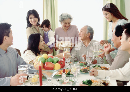 Family dinner Stock Photo