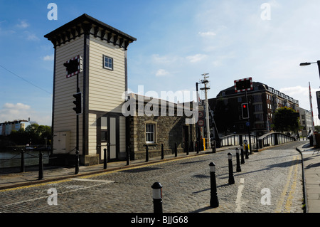 Prince Street Bridge at the Floating Harbour in Bristol, England. Stock Photo