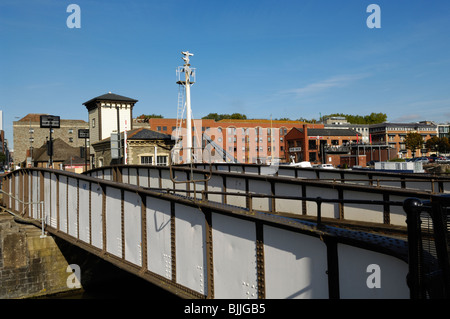 Prince Street Bridge at the Floating Harbour in Bristol, England. Stock Photo