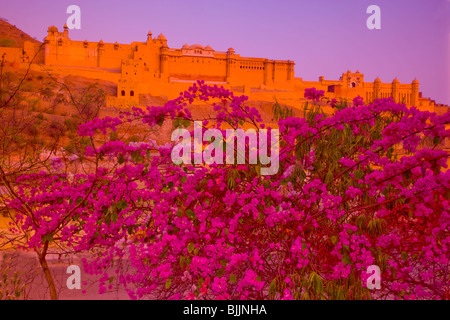 Amber Fort, Rajasthan, India, established in 1592, Near Jaipur Stock Photo