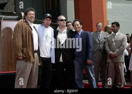 Los Angeles, USA. 28th Mar, 2023. MURDER MYSTERY 2 Cast & Crew - (Standing,  L-R) Jason Young, Ori Marmur, Zurin Villanueva, Ted Sarandos, Jodie  Turner-Smith, Adam Sandler, Scott Stuber, Jennifer Aniston, Jeremy