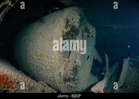 Wreck of Dunraven in the Red Sea, off coast of Egypt Stock Photo