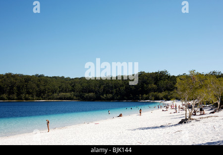 Lake McKenzie on Fraser Island in Australia Stock Photo