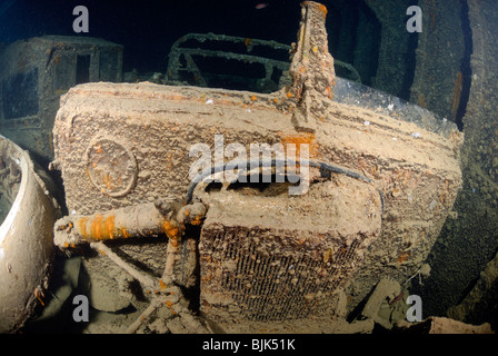 Wreck of the Thistlegorm in the Red Sea, off Egypt. Stock Photo