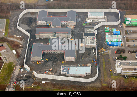 Aerial view, forensics, Wanne-Eickel, Herne, Ruhrgebiet area, North Rhine-Westphalia, Germany, Europe Stock Photo