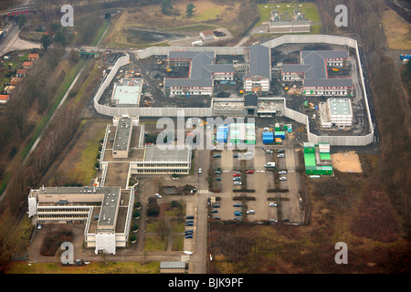 Aerial view, forensics, Wanne-Eickel, Herne, Ruhrgebiet area, North Rhine-Westphalia, Germany, Europe Stock Photo