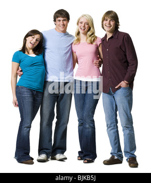 Four people smiling Stock Photo