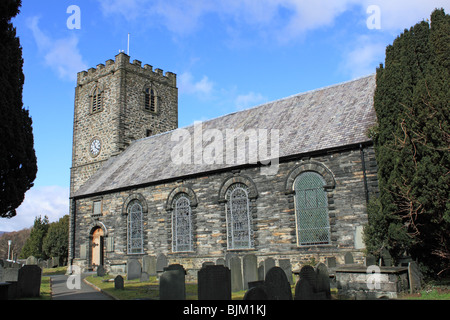 St Mary's church in the town centre, Marian Road, Dolgellau, Gwynedd, north Wales, Great Britain, United Kingdom, UK, Europe Stock Photo