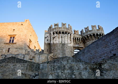 Palace of the Grand Masters in the old town of Rhodes, Island of Rhodes, Dodecanese, Greece Stock Photo