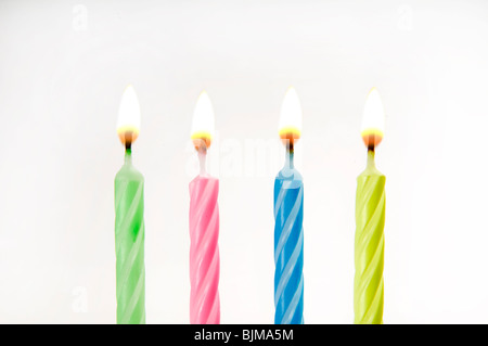 birthday candles Stock Photo
