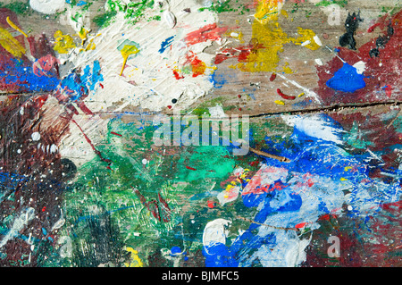 Random brush strokes take on abstract qualities that suggest motion, vibrancy, and a sense of dynamic change. Stock Photo