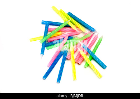 pile of birhday candles Stock Photo