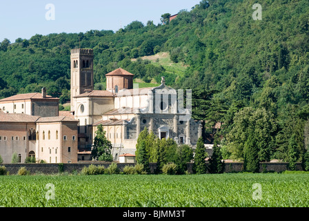 Italien, Euganeische Hügel bei Padua, Abtei von Praglia | Italy, Colli Euganei, Praglia abbey Stock Photo