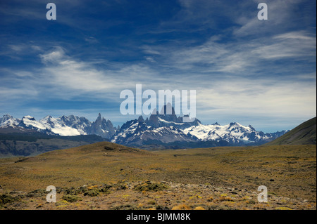 Mt. Fitz Roy and Mt. Cerro Torre, El Chalten, Andes, Patagonia, Argentina, South America