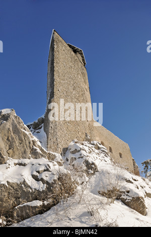 Araburg castle ruins, highest castle in Lower Austria at 799m, near Kaumberg, Lower Austria, Austria, Europe Stock Photo