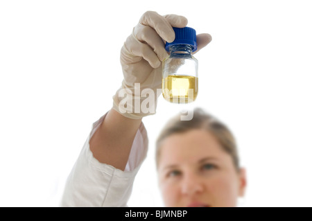 Laboratory scene in a lab for genetic analysis Stock Photo