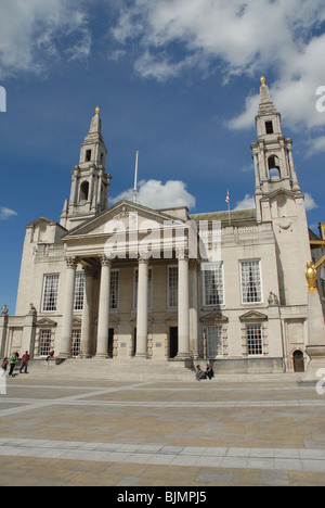 Leeds Civic Hall is a civic building housing Leeds City Council, located in Millennium Square, Leeds, West Yorkshire, England Stock Photo